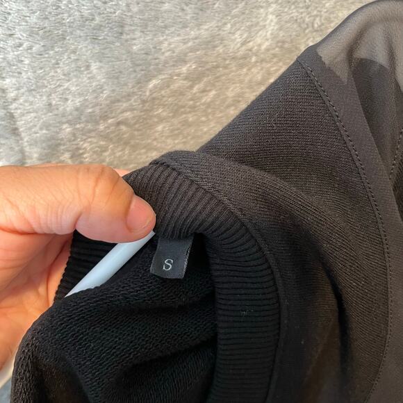 Diesel Sheer Panel Knit Dress Size Small Black Short Sleeve Women's - Picture 6 of 8